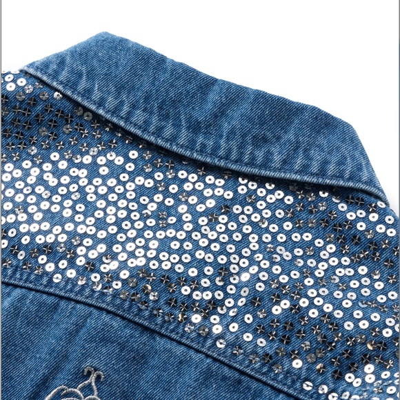 Disney Blue Jean Jacket with Cinderella Design - Picture 3 of 8